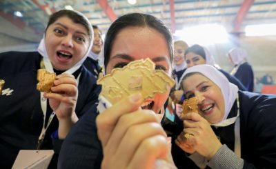 Visual Newswomen Championship Celebration