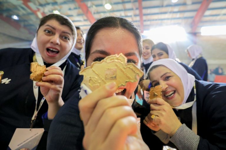 Visual Newswomen Championship Celebration